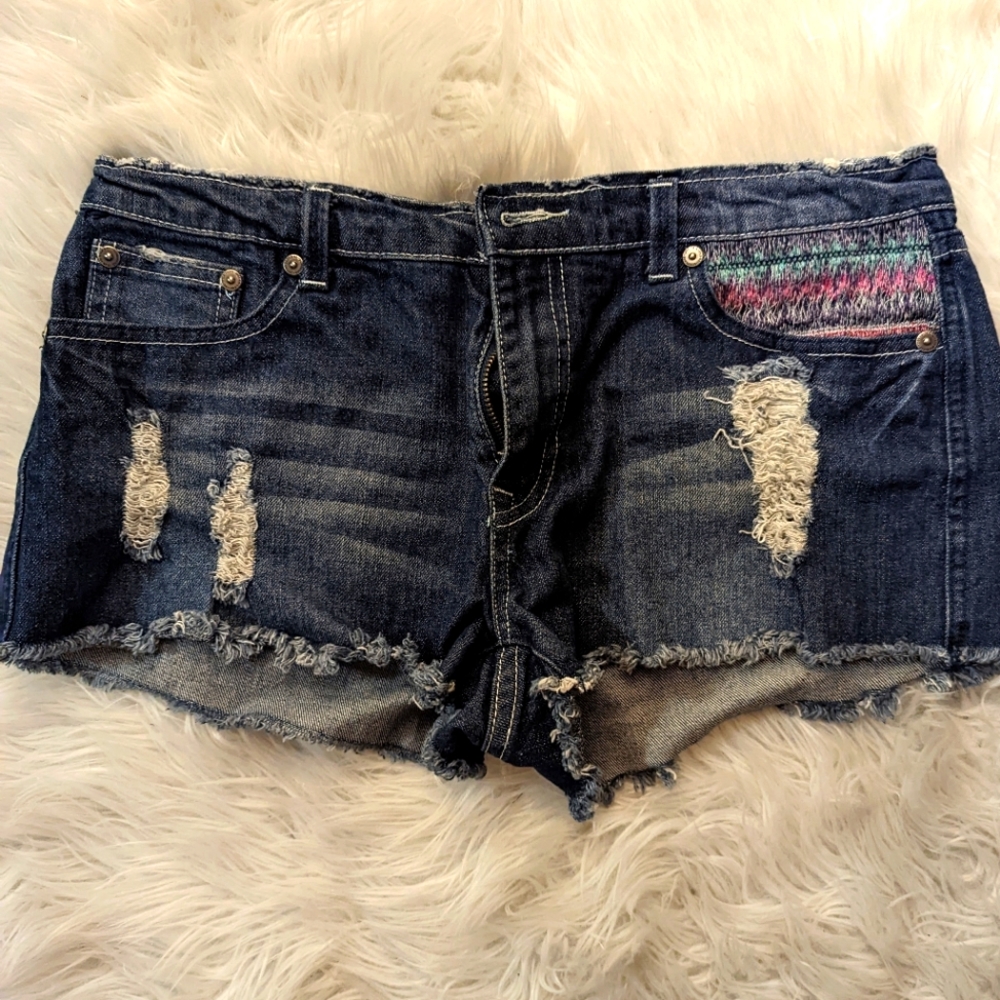 Denim shorts